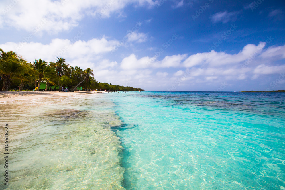 Fototapeta premium beautiful beach on the Caribbean Sea