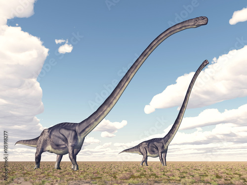 Dinosaur Omeisaurus © Michael Rosskothen