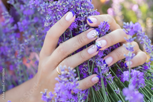 Fototapeta Naklejka Na Ścianę i Meble -  lavender in the hands