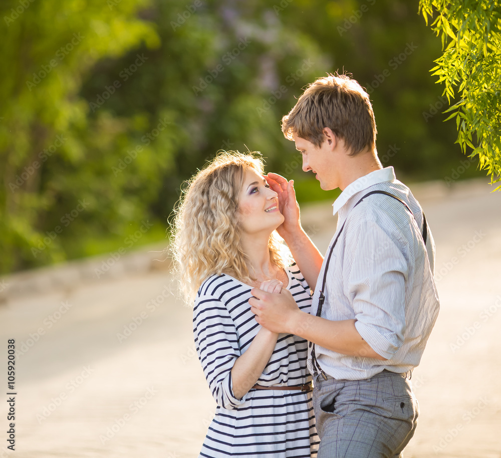 Fototapeta premium happy young couple