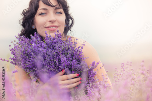 girl in the lavender field
