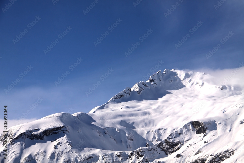 Austria, Tauern mountains, view from the Pass Thurn route