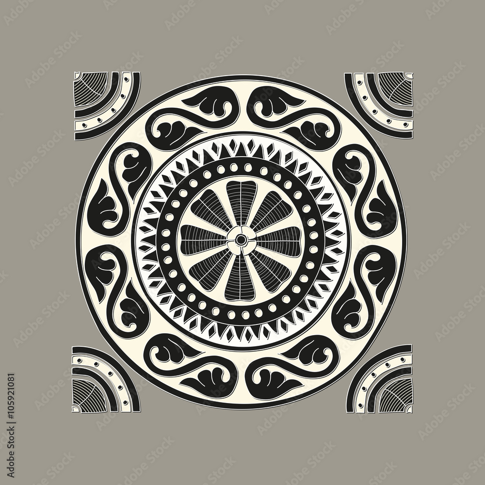 Obraz premium Greek mosaic ornate