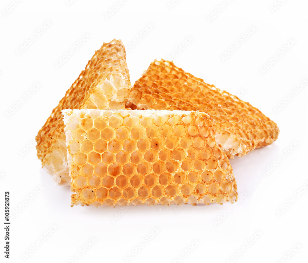 Honeycomb on white background Honeycomb on white background