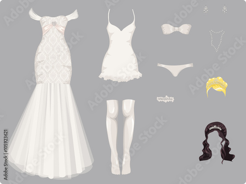 Female wedding clothes