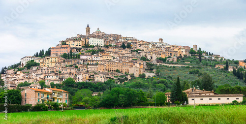 scenery of medievalitalian villages - Trevi in Umbria photo
