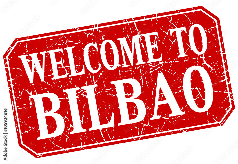 welcome to Bilbao red square grunge stamp welcome to Bilbao red square grunge stamp