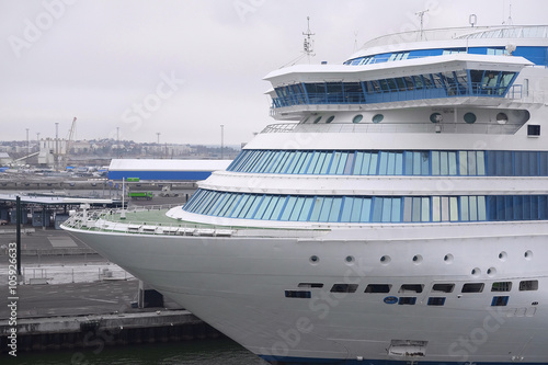 Helsinki, Finland - March, 14, 2016: cruise ship in a sea near Helsinki, Finland
