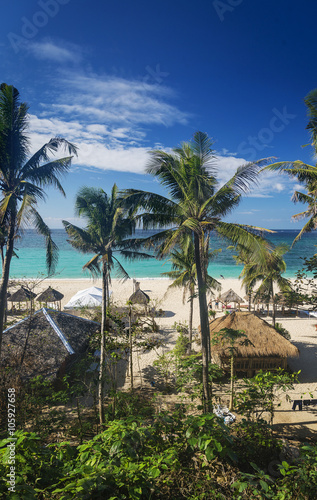 puka tropical beach bar in boracay philippines © TravelPhotography