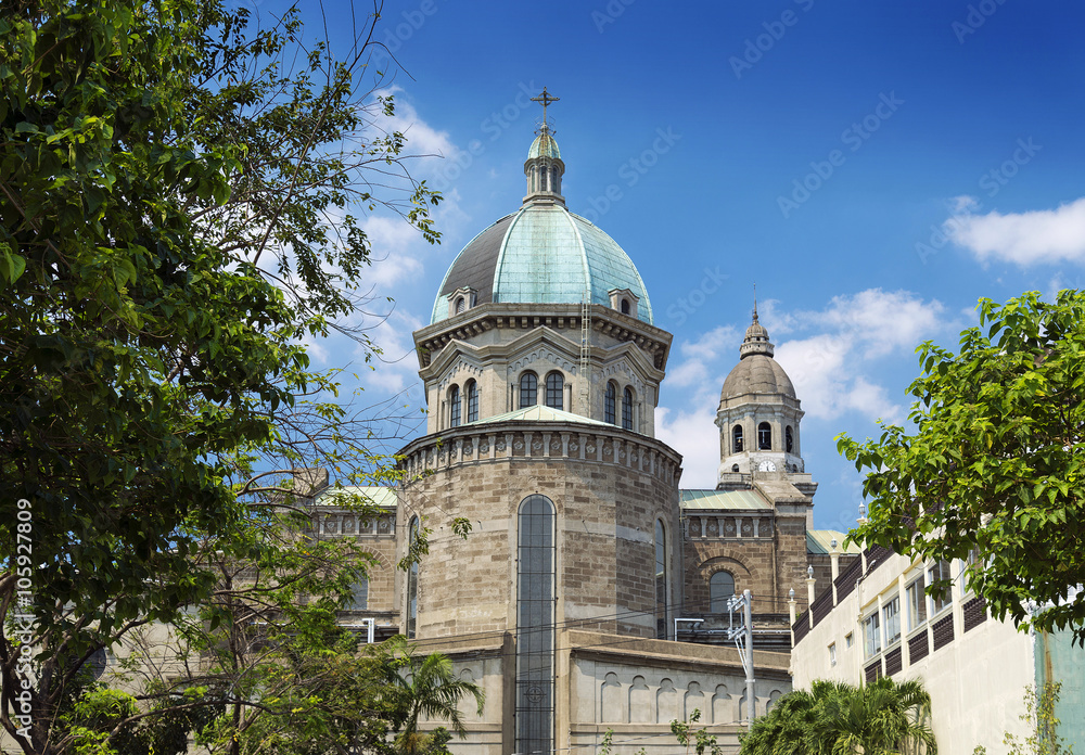 manila cathedral famous landmark in intramuros phillipines