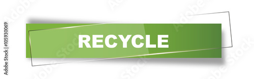 Button | Schild | Recycle