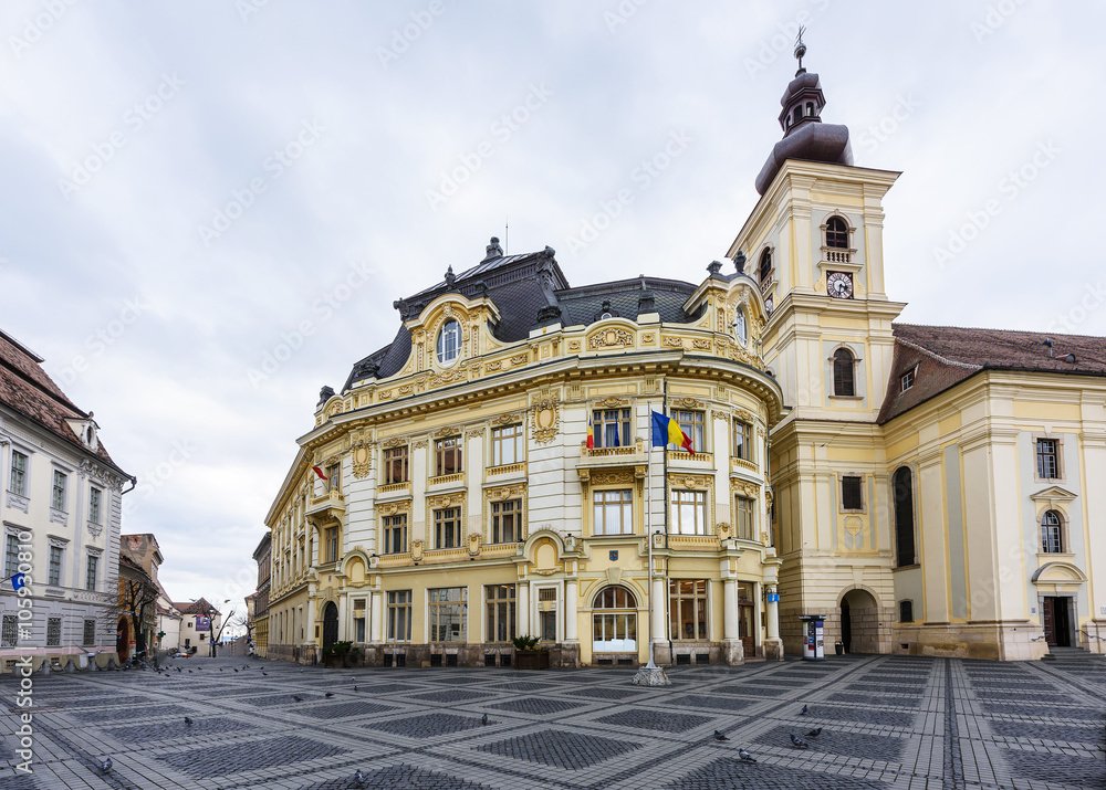 Downtown in Sibiu, Romania