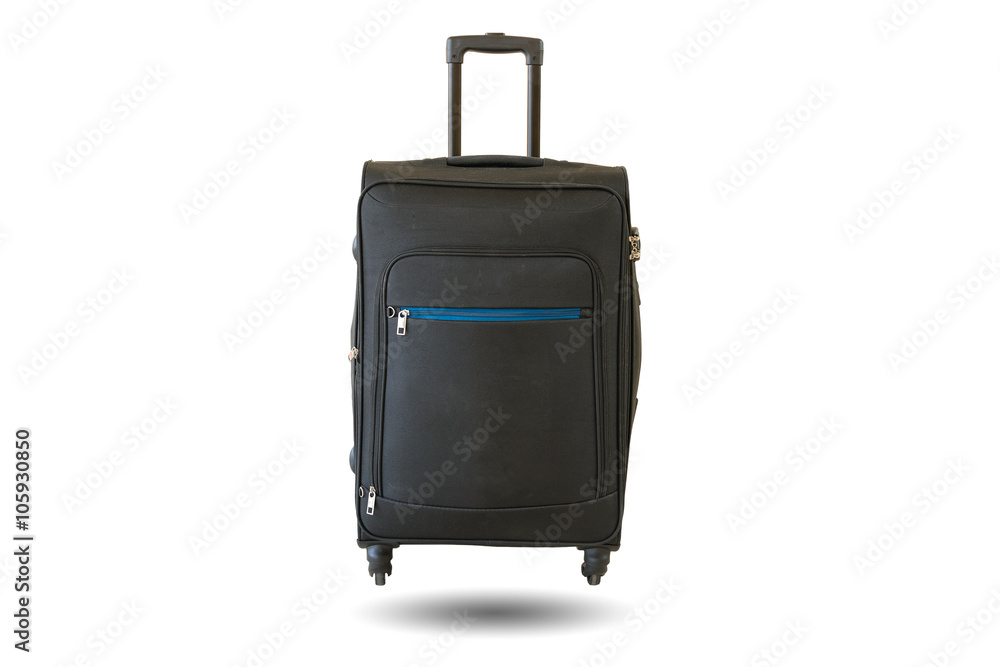 Black suitcase or luggage on white background. Black suitcase or luggage on white background.