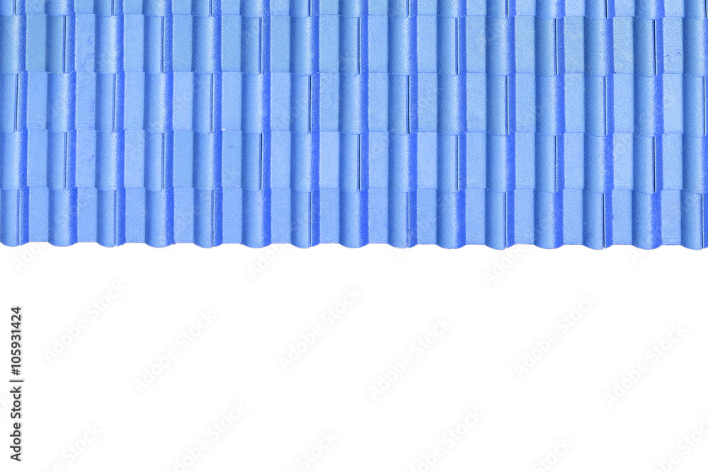Blue tin roof texture background. Blue tin roof texture background.