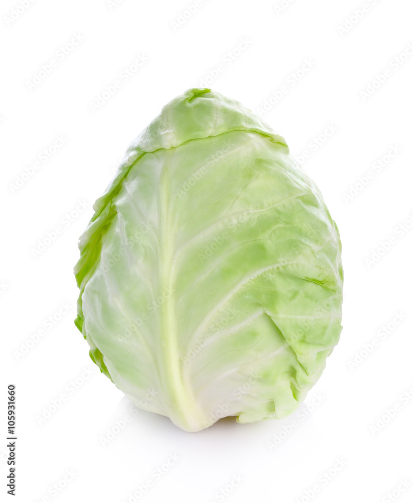 Fototapeta premium Cabbage isolated on the white background .