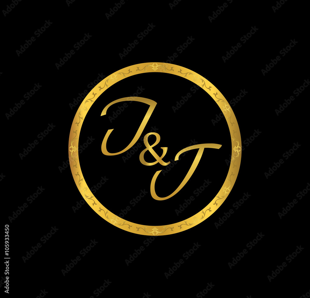 IT initial wedding in golden ring IT initial wedding in golden ring