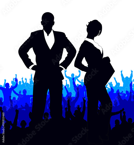 Happy businessman. Poster