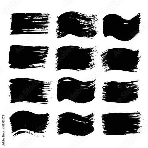 Black Painted Flags and Backgrounds
