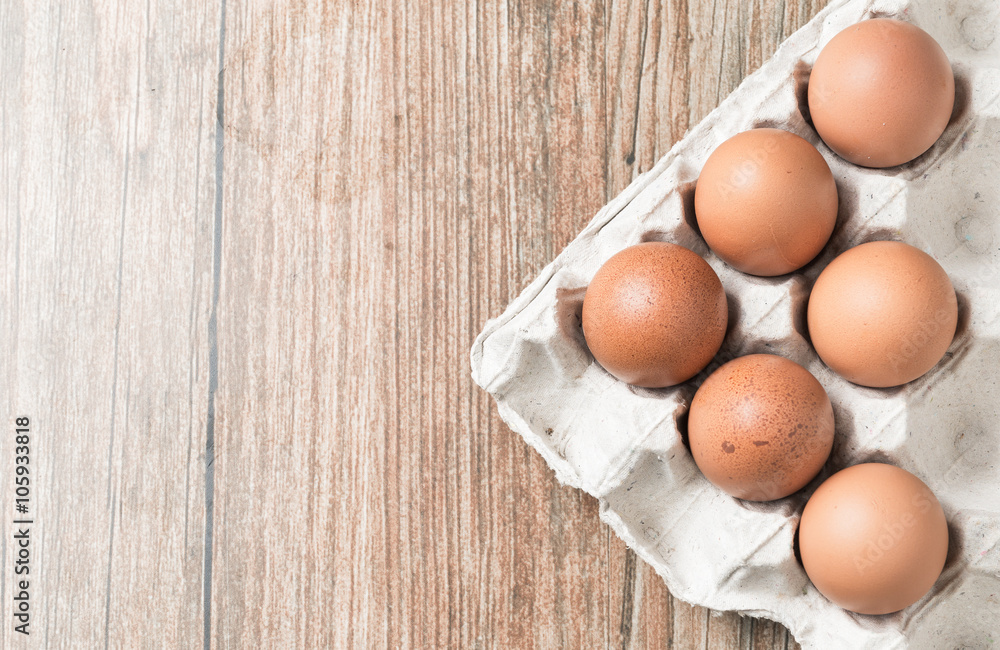 Eggs in the package. Eggs in the package.