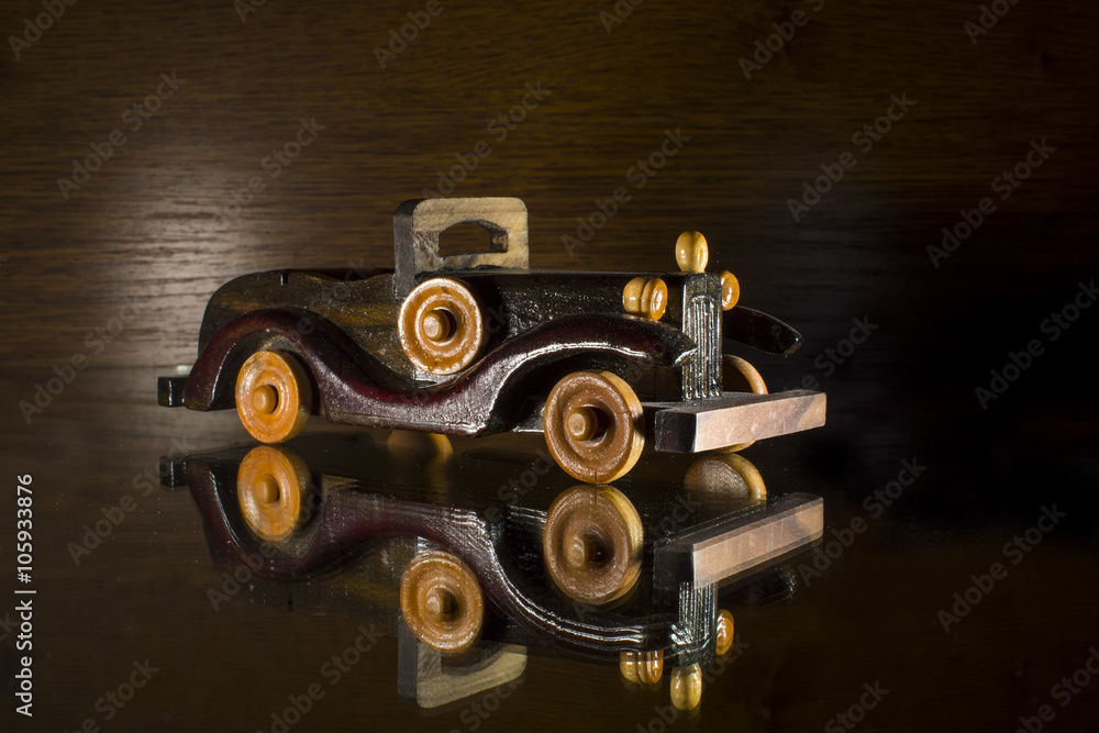 Wooden toy car 