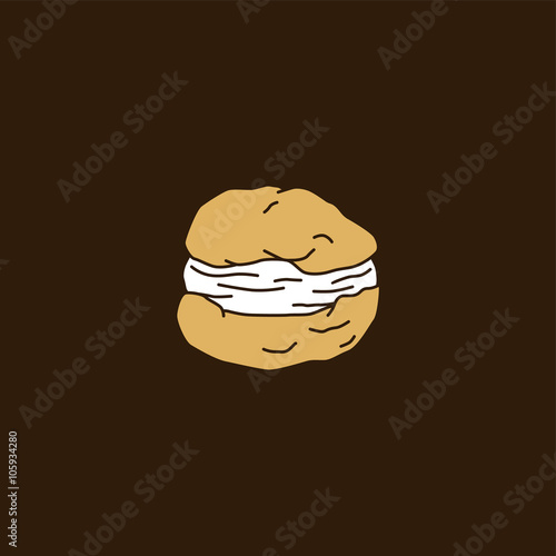 choux pastry cream puff
