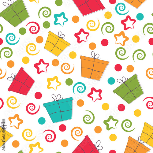 Celebratory seamless pattern