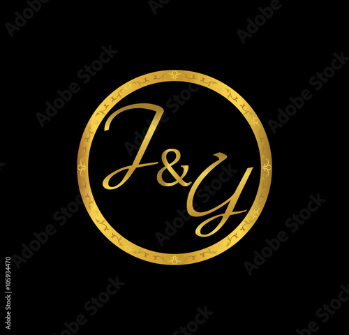 JY initial wedding in golden ring
