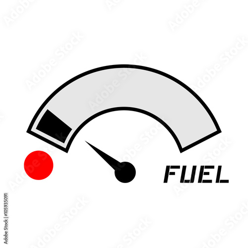 low fuel sign