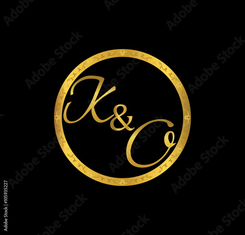 KO initial wedding in golden ring