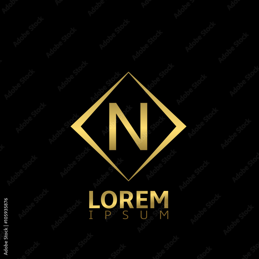 N letter logo N letter logo
