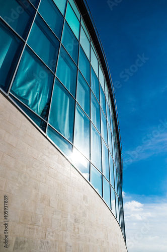 Fragment of a modern architecture building