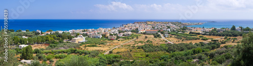 Panorama of Paleochora town on Crete, Greece © CCat82