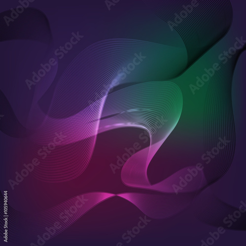 Strisce tridimensionali colorate