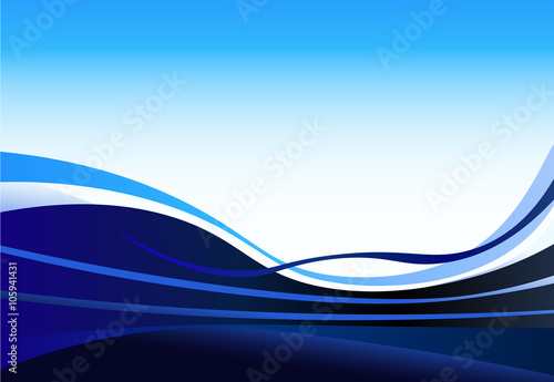 blue design waves, business background abstract corporate design