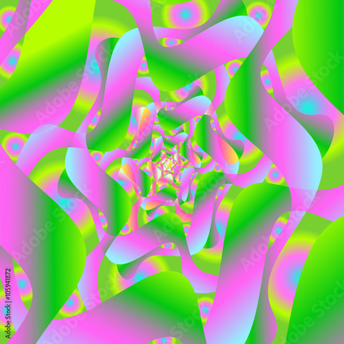 Fototapeta Naklejka Na Ścianę i Meble -  abstract flowing morphing swirling psychedelic background
