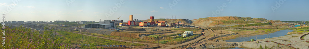 Mining and Processing Plant of Alrosa diamond mining company