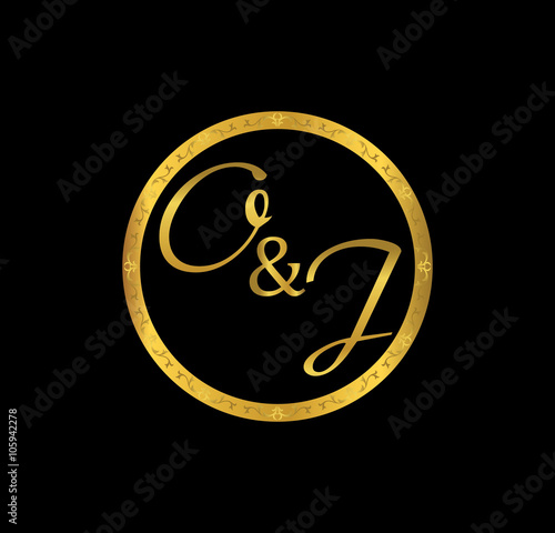 OJ initial wedding in golden ring