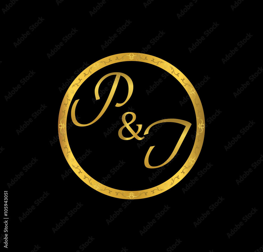 PI initial wedding in golden ring PI initial wedding in golden ring