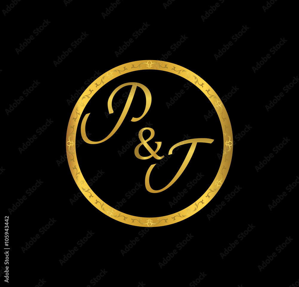 PT initial wedding in golden ring PT initial wedding in golden ring