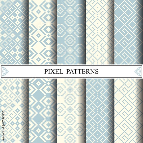 Thai pixel pattern, thai textile, pattern fills, web page backgr