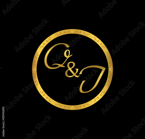 QI initial wedding in golden ring