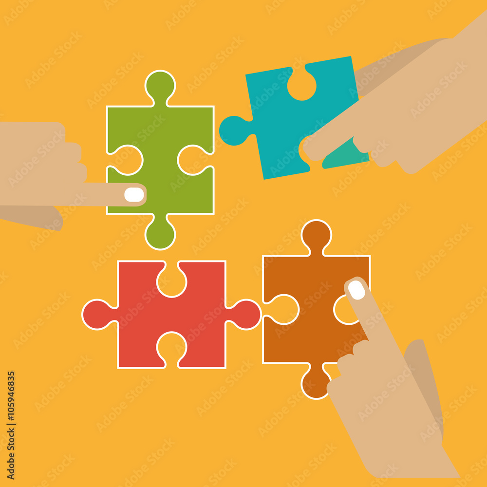 Puzzle icon design Puzzle icon design