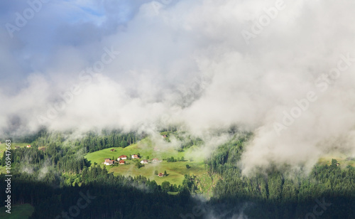 View of  Ziller valley. Austria