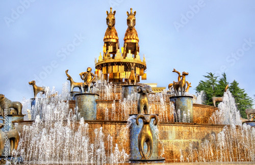 Kolkhida Fountain in Kutaisi photo
