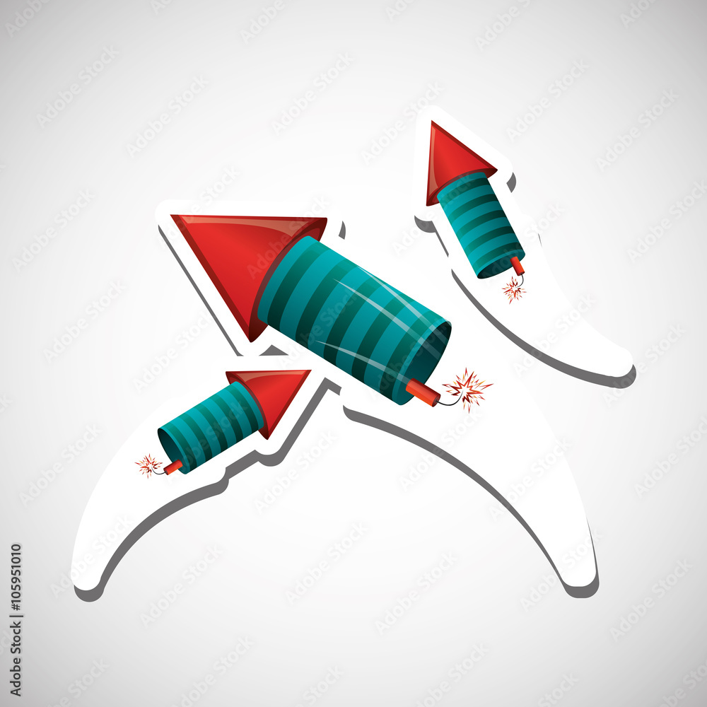 Obraz premium Firework icon design