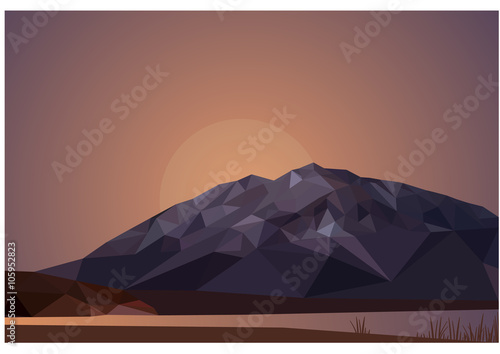 Polygonal mountain