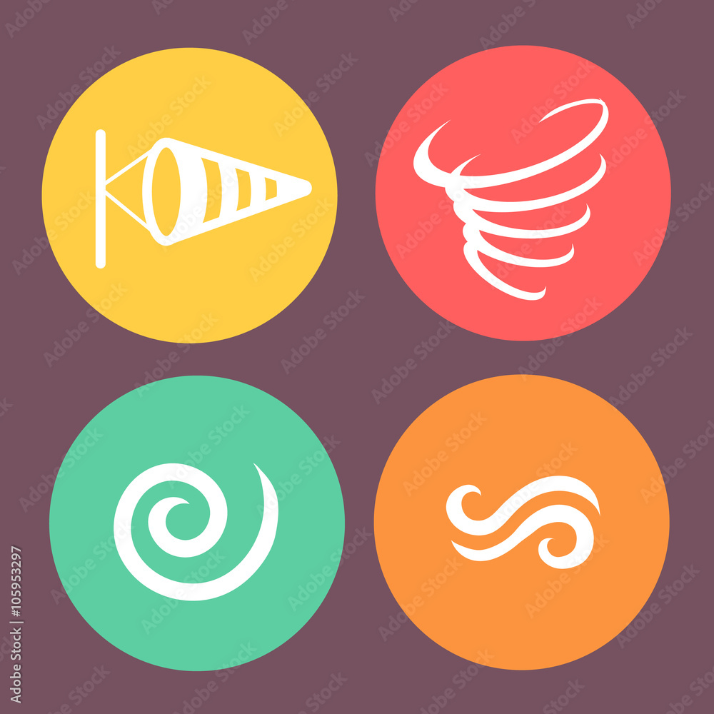 custom made wallpaper toronto digitalWind icons  on round buttons