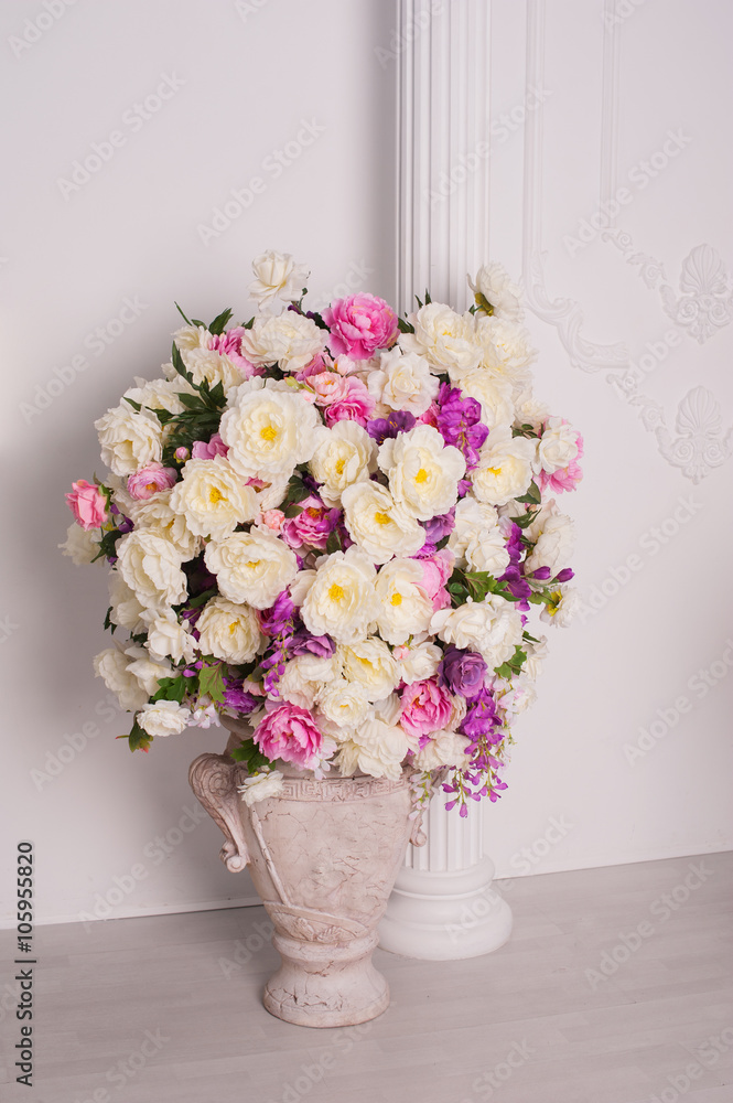 Decorative wedding bouquet of fresh beautiful flowers Decorative wedding bouquet of fresh beautiful flowers