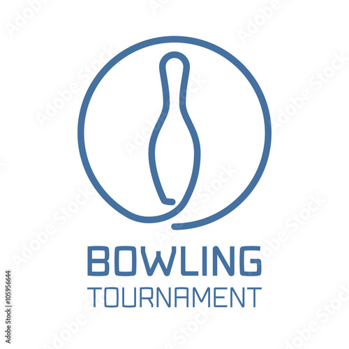 Bowling logo vector