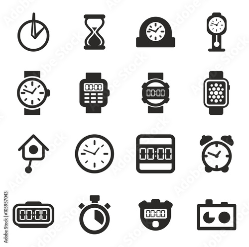 Clock Icons Set 2 